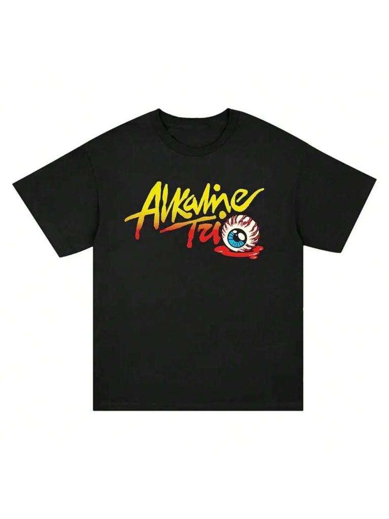 1997ALKALINE TRIO American Chicago Punk Band High Street Loose Printed Short-Sleeved T-Shirts For Unisex And Wounisex