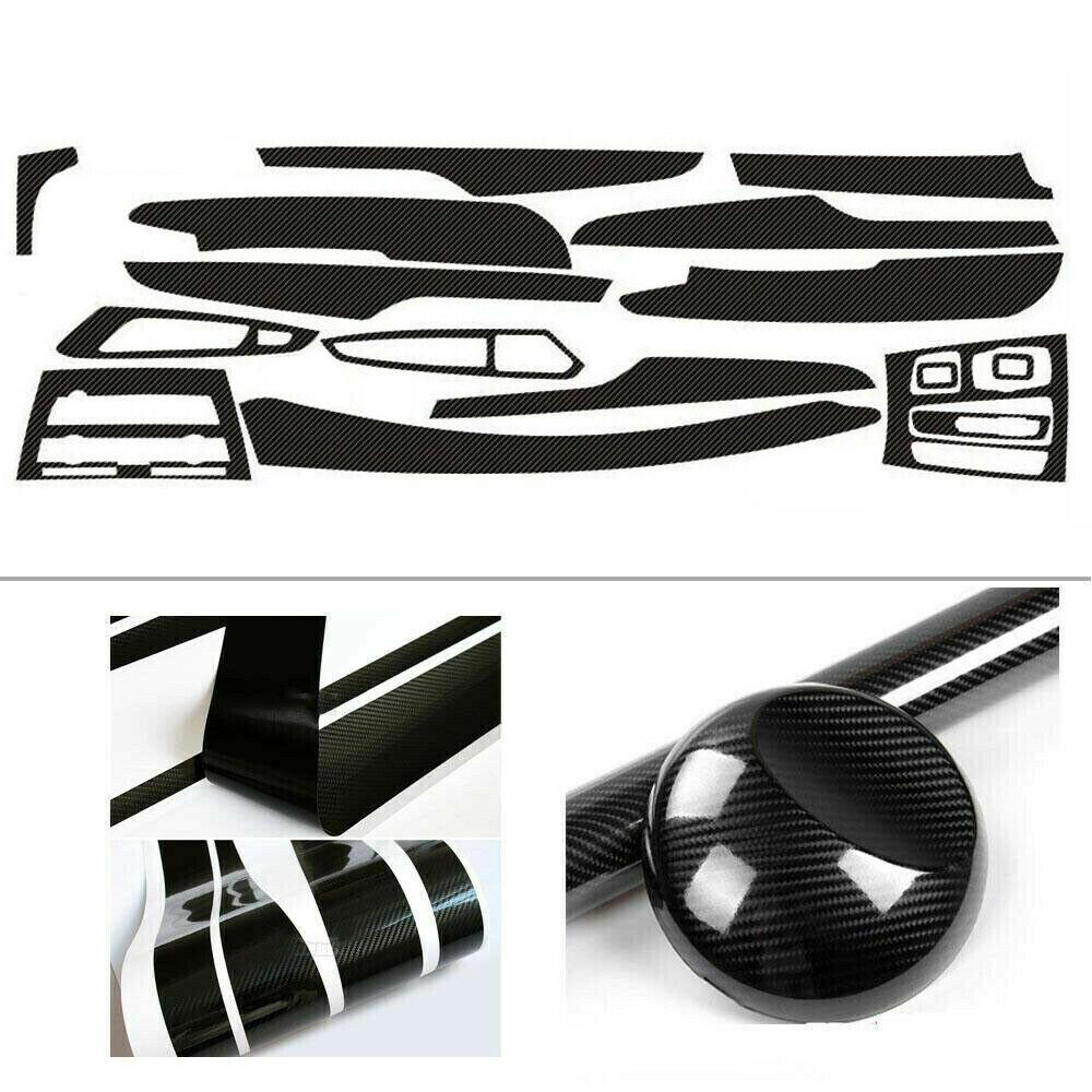 5D Carbon Fiber Pattern Interior DIY Trim Decals Sticker For BMW X5 F15 2008-18