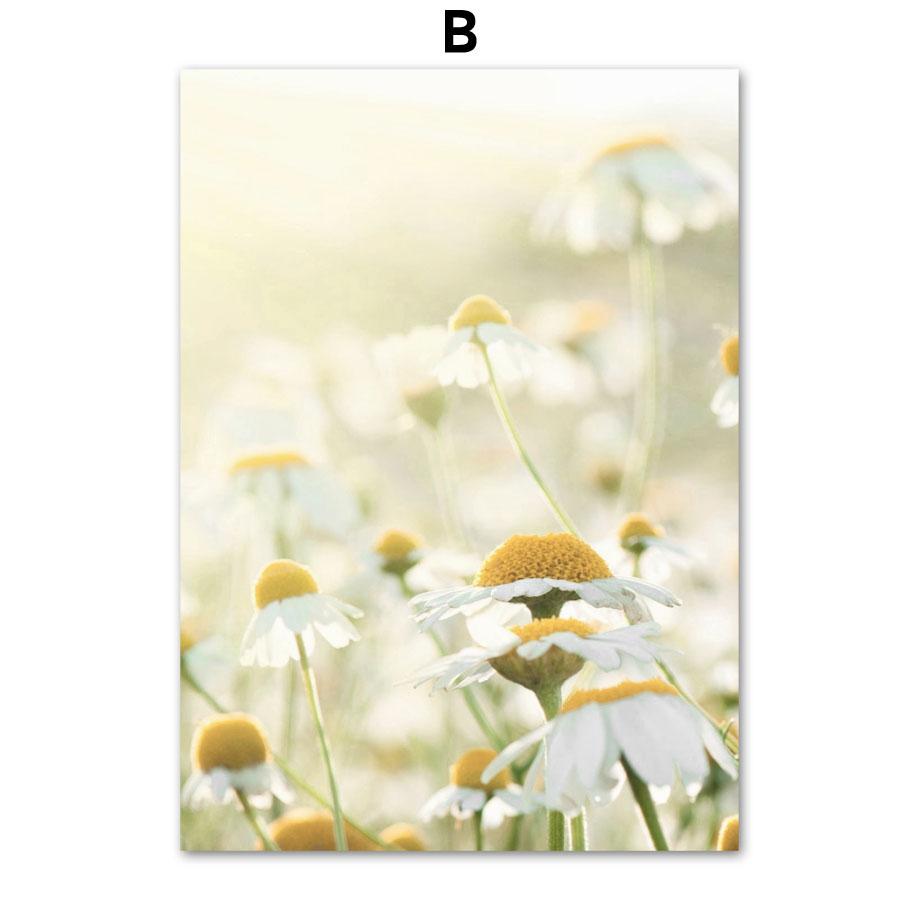 Sunflower Daisy Lemon Tree Car Butterfly Wall Art Canvas Painting Nordic Posters And Prints Wall Pictures For Living Room Decor