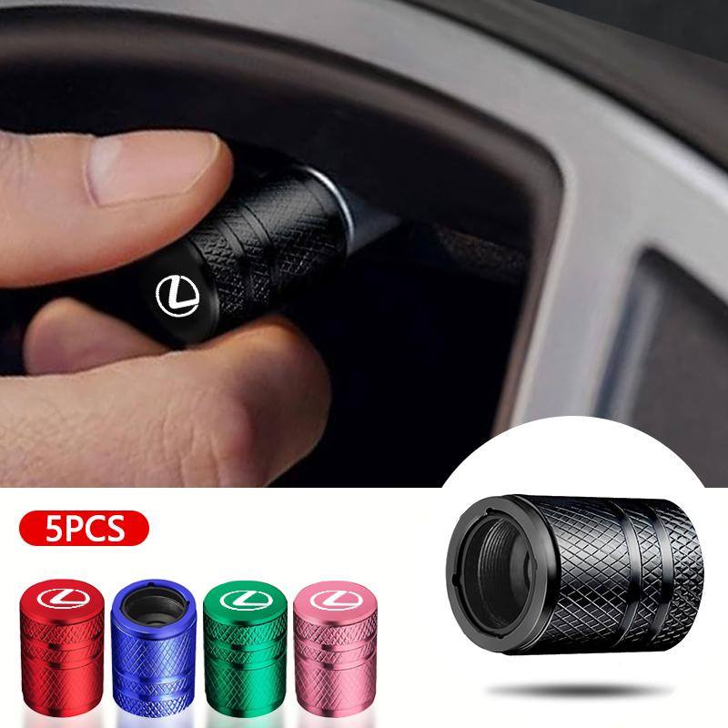 for Lexus ES300 RX330 RX300 GS300 IS250 CT200h IS300 NX RX LX GX Car Wheel Tire Valve Caps Tyre Stem Covers Airdust Waterproof AFT1