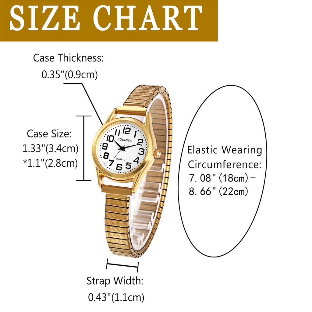 Women's Analog Watch Waterproof Stainless Steel Elastic Band Simple Cute Stylish Casual Business Fashion Watch Gold Women's Accessories Birthday