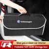 Valve Stems Caps VW Car Interior Organizer Box Foldable Felt Cloth Storage Bag For Volkswagen Polo Golf GTI CC Tiguan Arteon Pas zw4