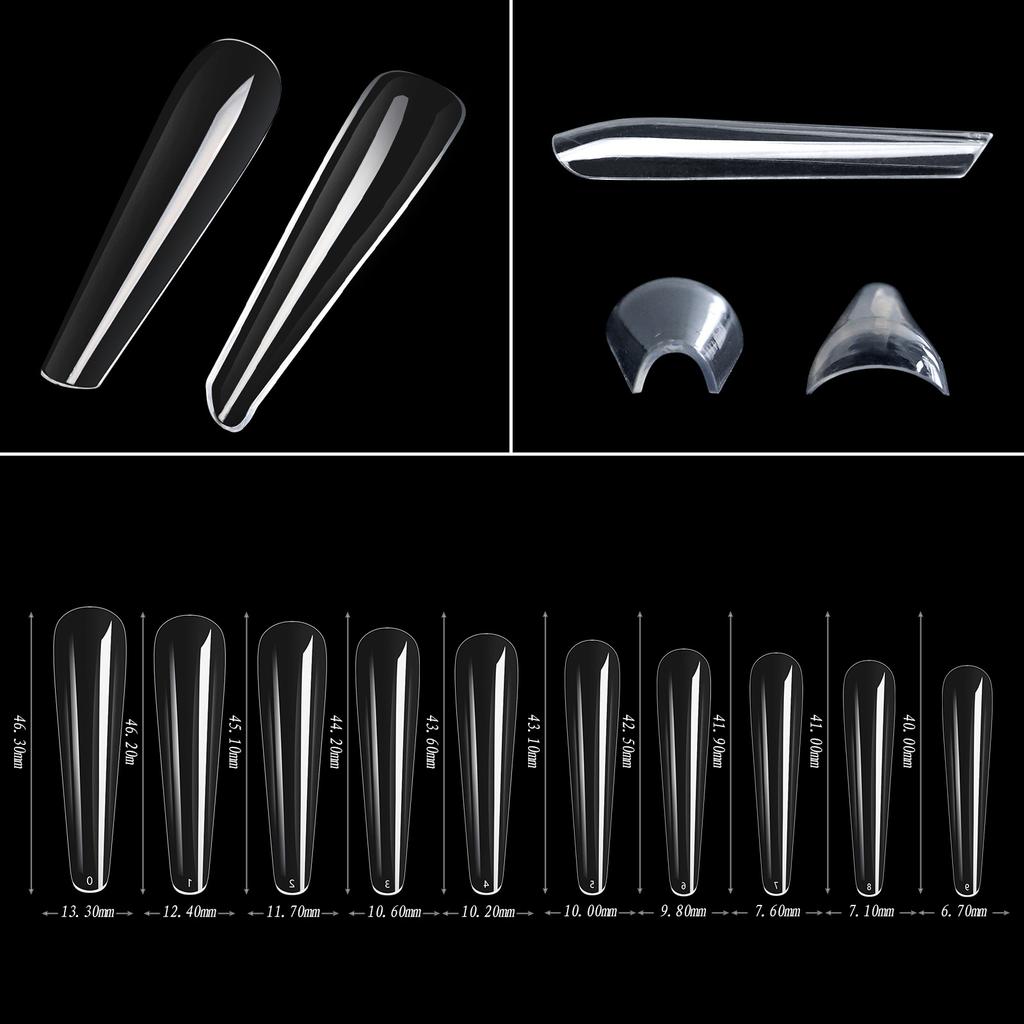 Nail Art Nail Piece European and American Special Rhombus Pointed Nail Fake Nail 300 Patch Bag