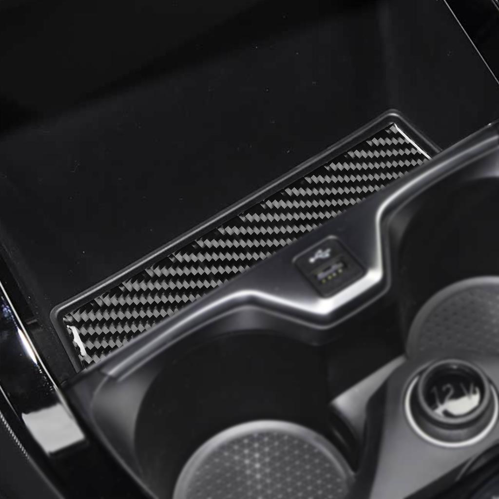 For BMW 1 2 Series F40 F44 2020-2024 Real Carbon Fiber Stickers Centre Console Storage Panel Car Accessories Interior Decorative