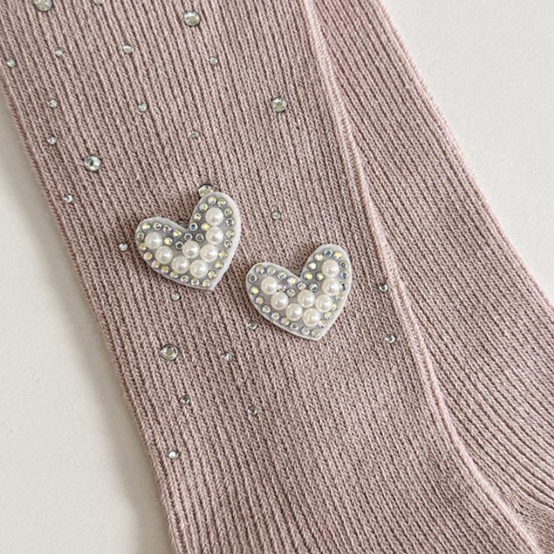 Kids Tights For Girls White Sparkling Pantyhose Spring Fall Dressy Leggings with Rhinestones Dressy Autumn Tights