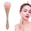 Nail Dusting Cleansing Brush Soft Nylon Hair Comfortable Grip Prevent Deformation Loose Powder Brush