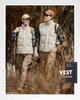 Unisex Thickened Cotton Vest for Autumn/Winter - Warm Stand Collar, Sleeveless, Plus Size, Solid Color, Casual Jacket.