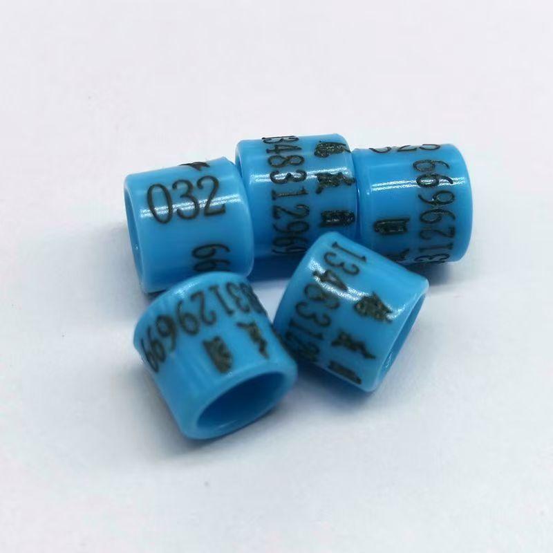 100Pcs Personalized Pigeon Ring,inner 8mm,Customized Pigeon Leg Band with Name,Phone Number,for Racing Pigeon