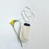 Upcycled Snap Phone Bag (White)