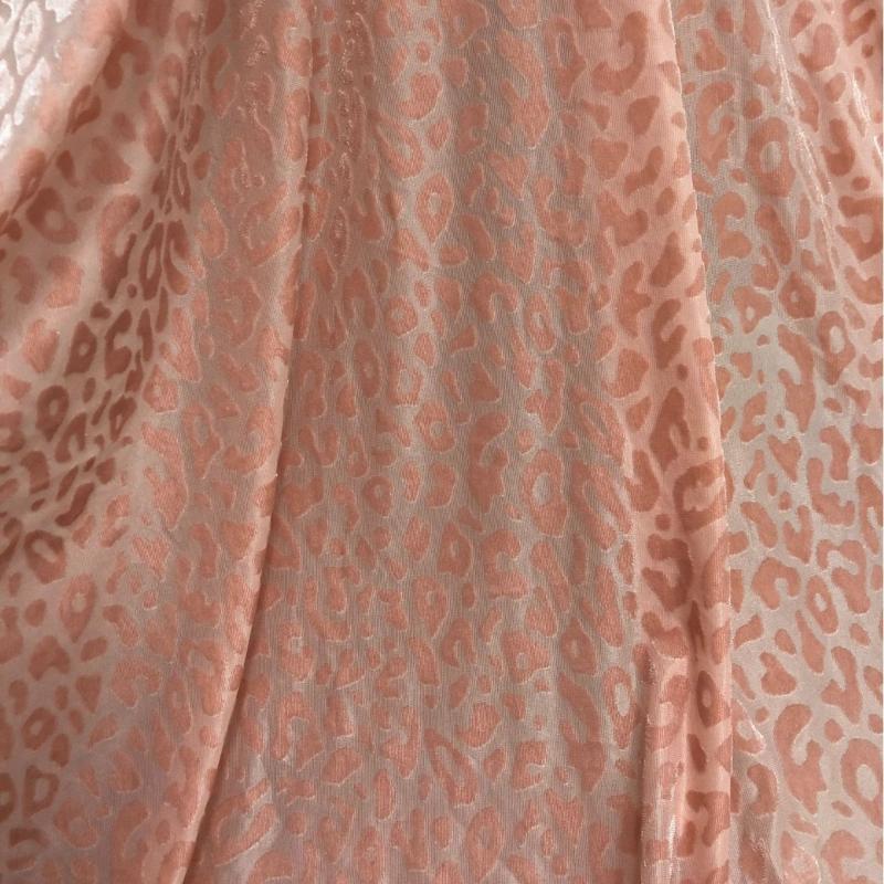 1yard African Lace Fabric Leopard Print Stretchy Velvet Fabric Spandex Jacquard Fabrics for DIY Sewing Clothing Dress