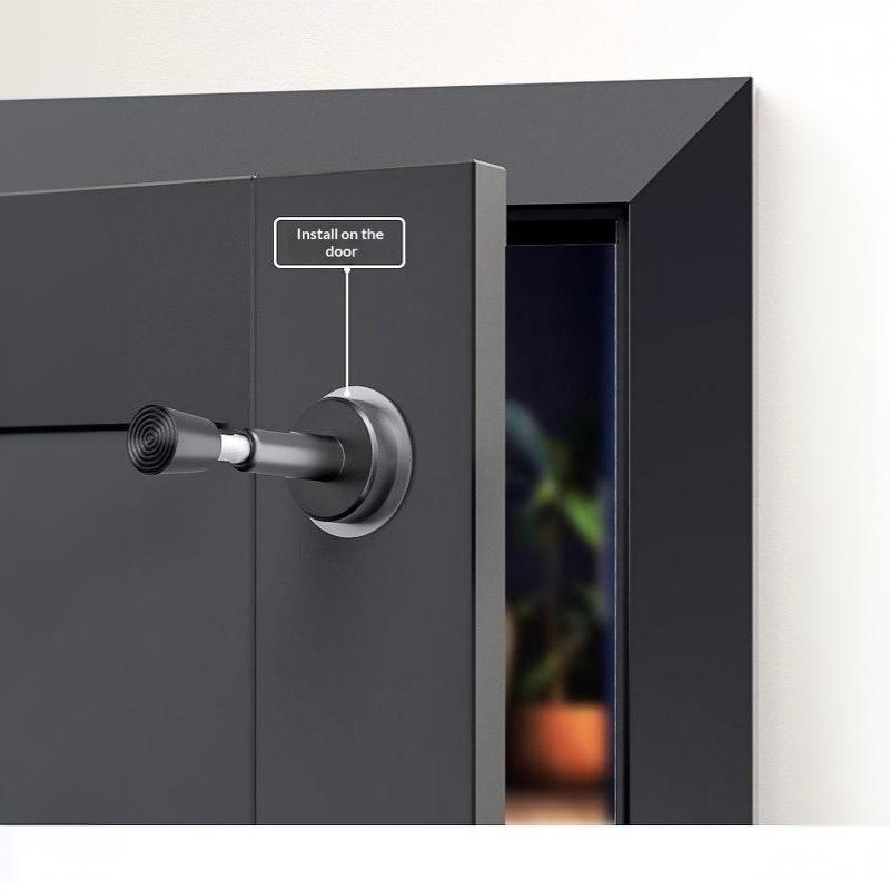 Hydraulic Buffer Door Stopper Wall Mounted Silent Non-Slip Door Bumper for Home Living Room Dining Room Doors