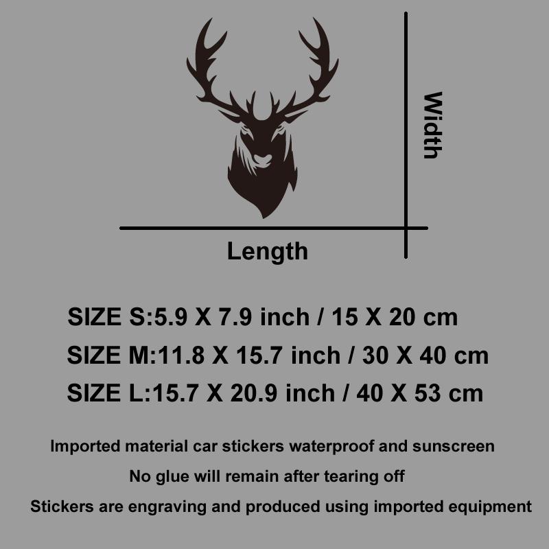 Jungle Deer Head Decals & Bumper Creative&funny Stickers for Cartoon Fans&lover,high Quality for Car Trucks Motorcycles & Laptop