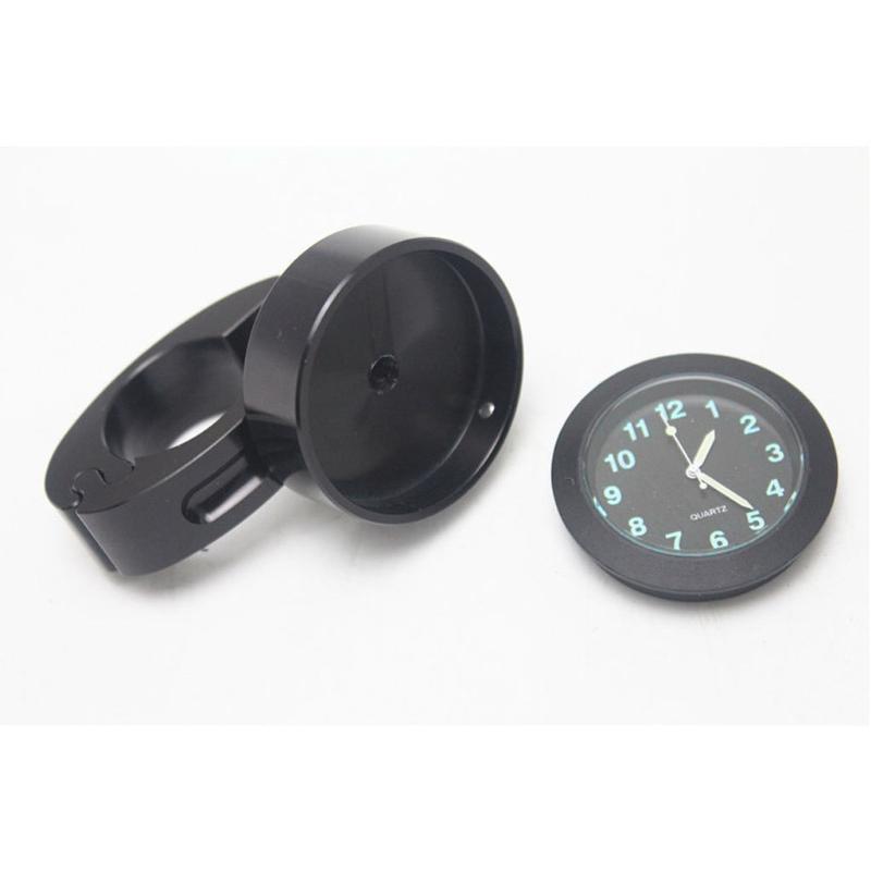 Motorrad Quad Zeitplan Lenkeruhr Uhr Schwarz Leuchtend 22/25mm Lenker