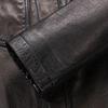 FAPAI Men's 100% Sheepskin Lapel Leather Jacket