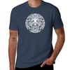 Maori Tattoo Gesicht Weißes T-Shirt Basic Einfarbige Kurzarm Baumwolle Top