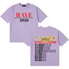 New Album Loose T Shirts Raye Double Sided Print Women Unisex Pop Oversized Crewneck Summer Fans Casual Short Sleeve T Shirt Unisex