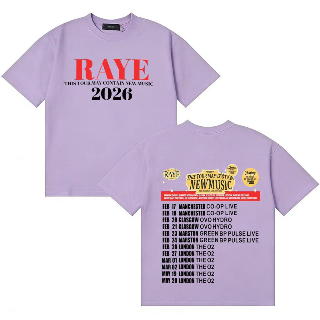 New Album Loose T Shirts Raye Double Sided Print Women Unisex Pop Oversized Crewneck Summer Fans Casual Short Sleeve T Shirt Unisex