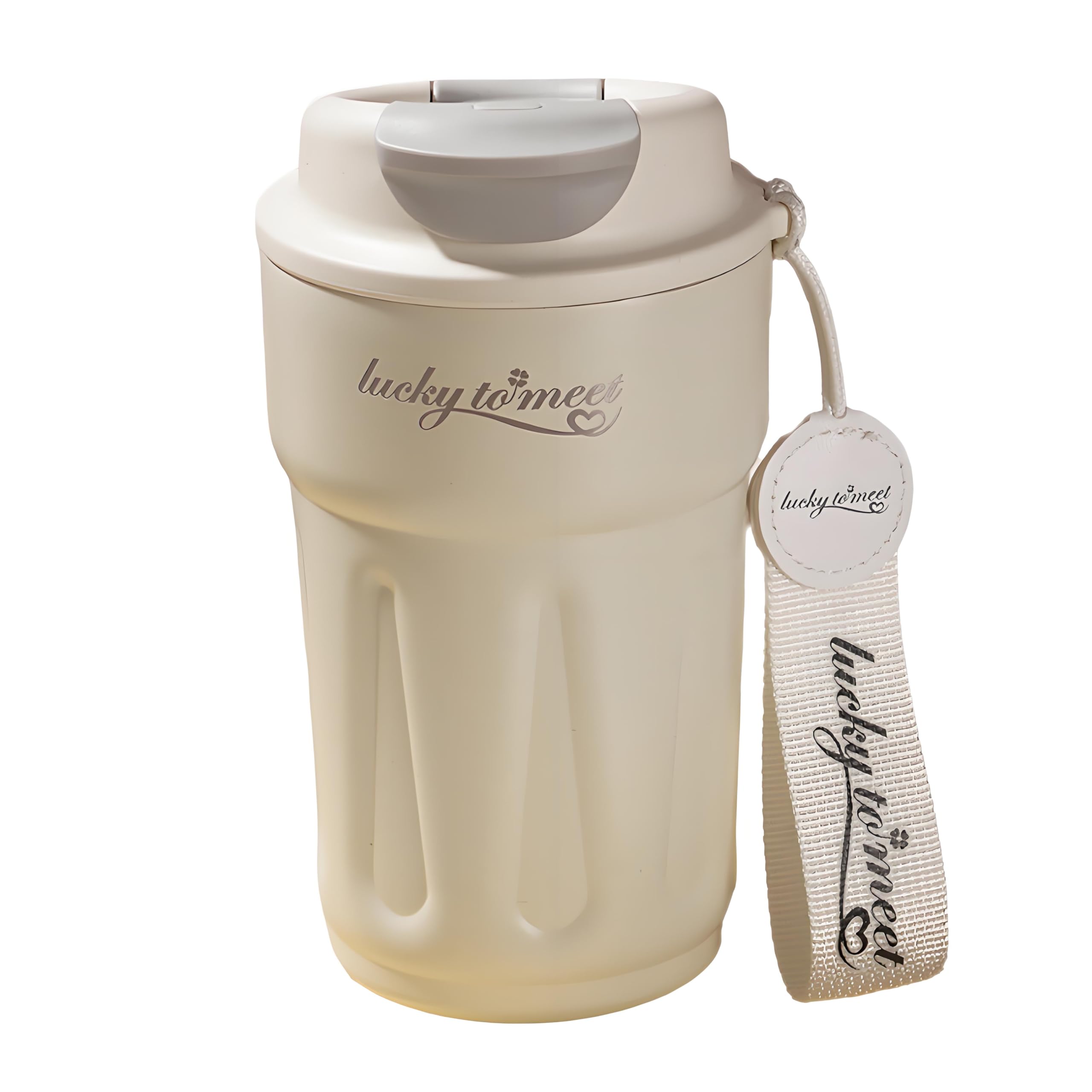 

IOLOYU 450ml Tumbler with Lid, Spill-Resistant, 316 Stainless Steel, Vacuum Insulated, Large Capacity, Suitable for Coffee, Beer, and Travel, Easy to