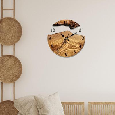 Wall Hanging Clock Decorative Art Arabic Numerals Silent Movement Ornament for Study