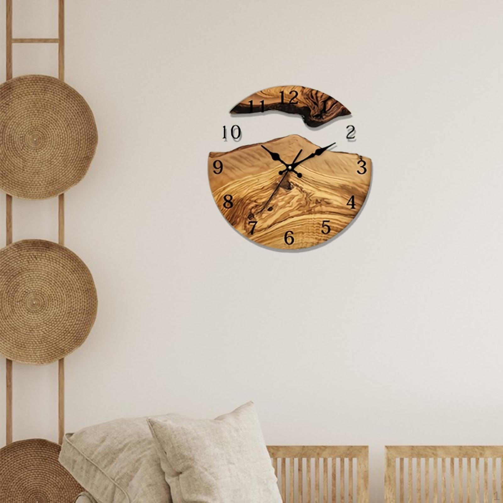 Настенные часы Декоративное искусство Арабские цифры Бесшумный ход Украшение для кабинета