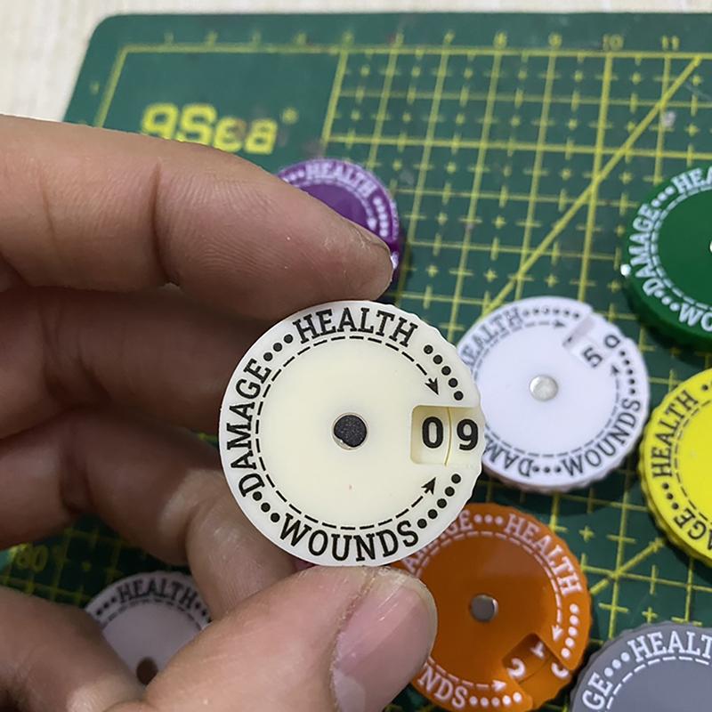 

Инновационный и практичный случайный цвет маленький размер 30 мм здоровье повреждения раны трекер 1 шт 00-99 трекер жизни 1PC