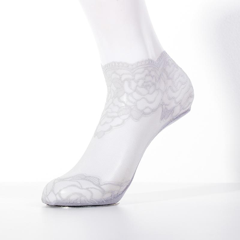 Women's Elastic Lace Mesh Ankle Socks Low Cut Liner Women Soft Breathable Sock