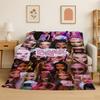 Bratz Doll Kawaii Girl Cartoon Flannel Blanket Soft Warm Throw Blanket for Bedroom Living Room Bed Travel Camping Picnic Gift