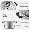 Joyoung 304 Stainless Steel Double-Layer Steamer Pot with High Arch Lid, 28cm
