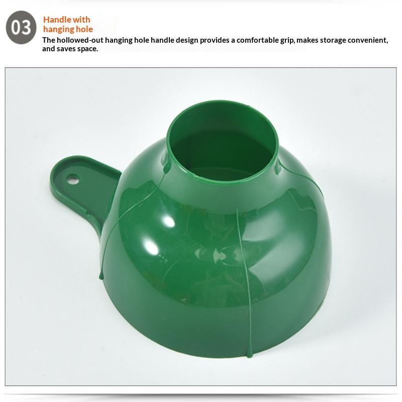 Set da 2 Pezzi Imbuto ad Ampia Bocca di Alta Gamma in Plastica Popolare per Condimenti per Insalate Liquidi Strumenti Ampi Gadget Imbuto a Bocca Cucina Filtro per Conserve