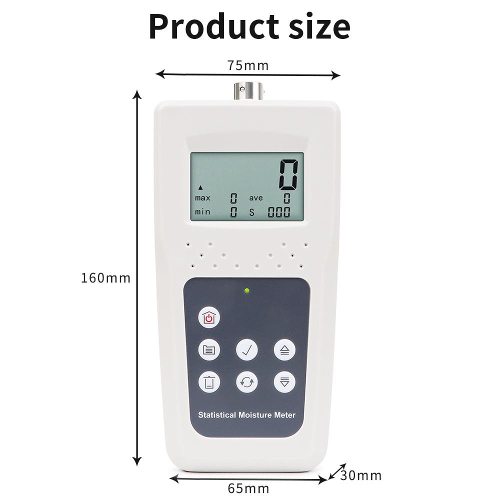 KMS680T Textile Moisture Meter LCD Display Humidity Detector Accuracy Textile Water Content Analyzer Cotton Coil Silk Hygrometer