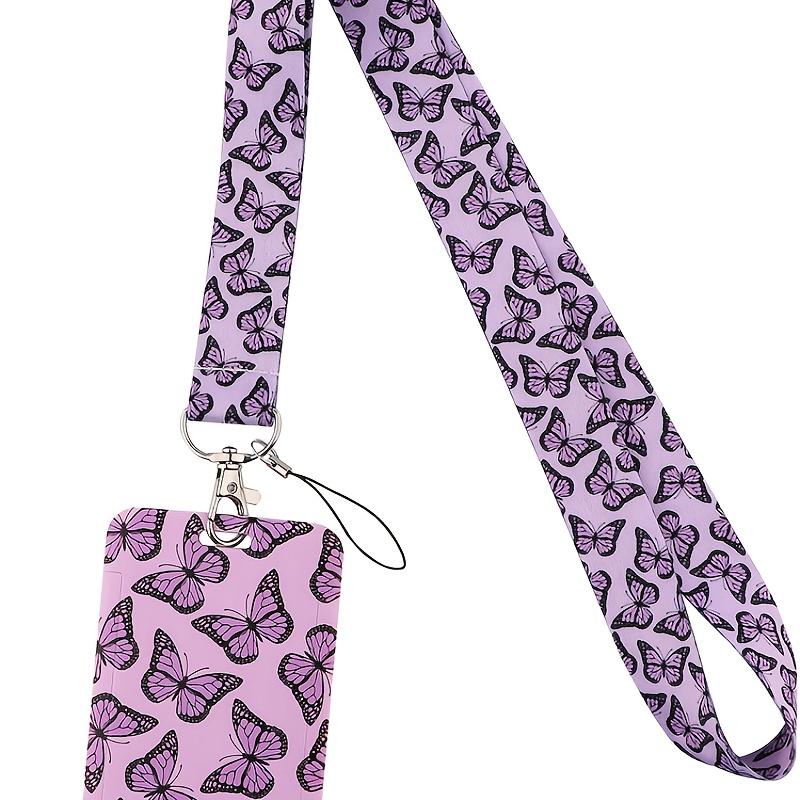 

Красочные бабочки брелок дверь автомобиля студенческий билет держатель студенческая кредитная карта проездной на автобус автомобильный шнур модные офисные принадлежности