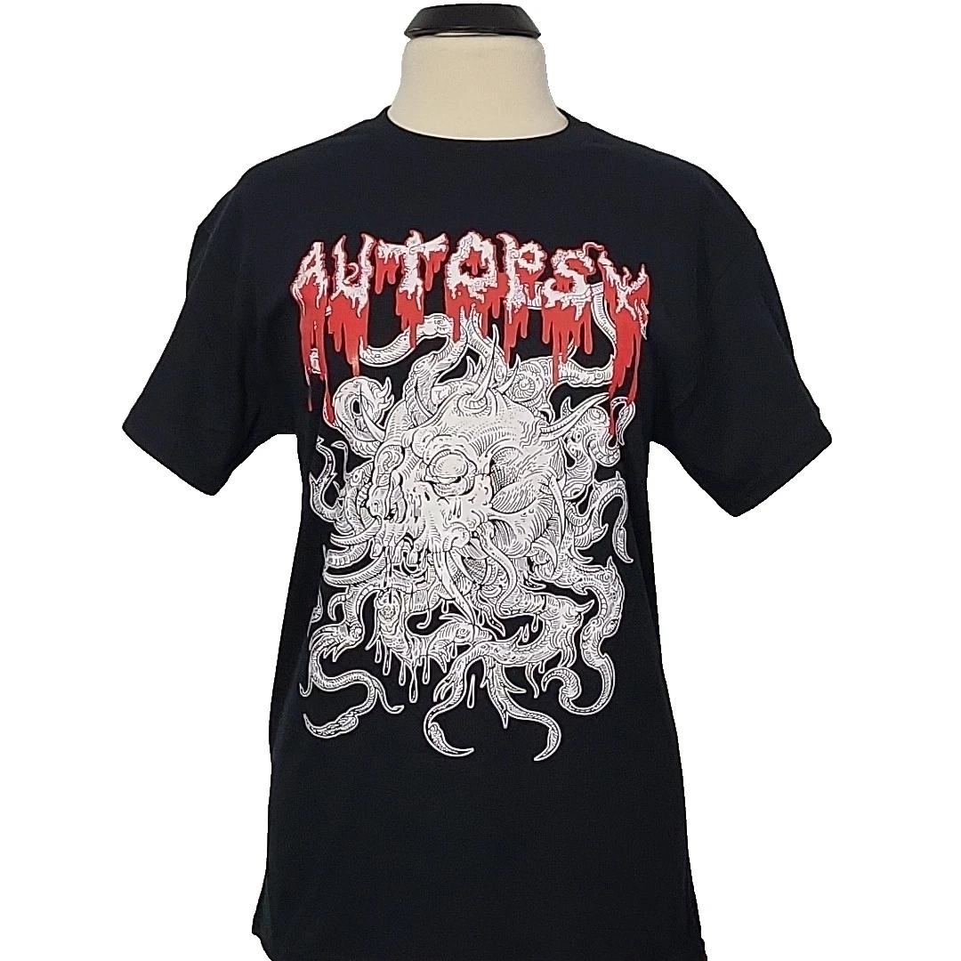 AUTOPSY Band Logo M MEDIUM T-Shirt Black Mens XL