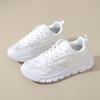 Women's Mesh Casual Shoes Summer New Lace Hollow Platform Sneakers Lightweight Breathable Flying Running Sport Shoes Zapatillas