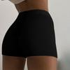 Women's Rib Knit Shorts Slim Fit Workout Gym Shorts High Waist Tummy Control Biker