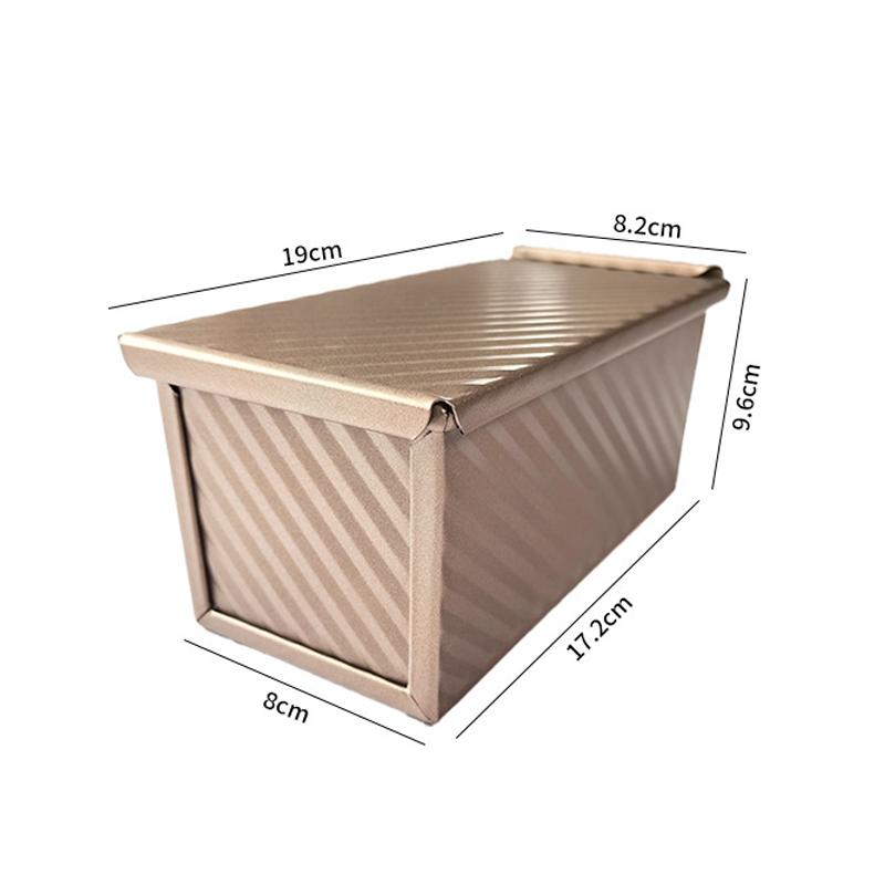 Rectangle Loaf Pan Round Shape Bread Baking Mould Cake Bread Toast Non-Stick Toast Box with Lid Household Kitchen Baking Tools