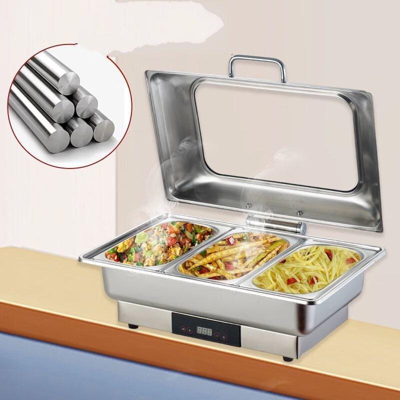 ZISIZ Electric Square 6L Buffet Food Warmer