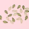 Transparent Green Transparent Leaf Shape Beads Acrylic Beads Charms Leaf Shape Beads  Women