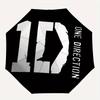 Parapluie Pliant Automatique Mignon Coupe-Vent One Direction avec Cadre Robuste en Fer, Parapluie de Voyage Compact Portable Utilisation Toutes Saisons Fêtes 0807058
