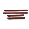BGM1 4PCS Suitable For 2012-2022 Peugeot 208 Plastic And Stainless Steel Car Outside Door Sill Pedal Scuff Plate Decoration Cover