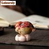 Koi Fish Rotating Tea Pet Boutique Lucky Model Tea Figurine Play Toys Tea Statue Ornaments Can Be Raised Supplies Decoration