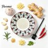 Gadget da Cucina in Ceramica Resistente Grattugia Aglio Zenzero, Piatto Trituratore Manuale 2-in-1 per Cucinare, Base Grattugia Verdure Piatta Portatile Facile da Pulire