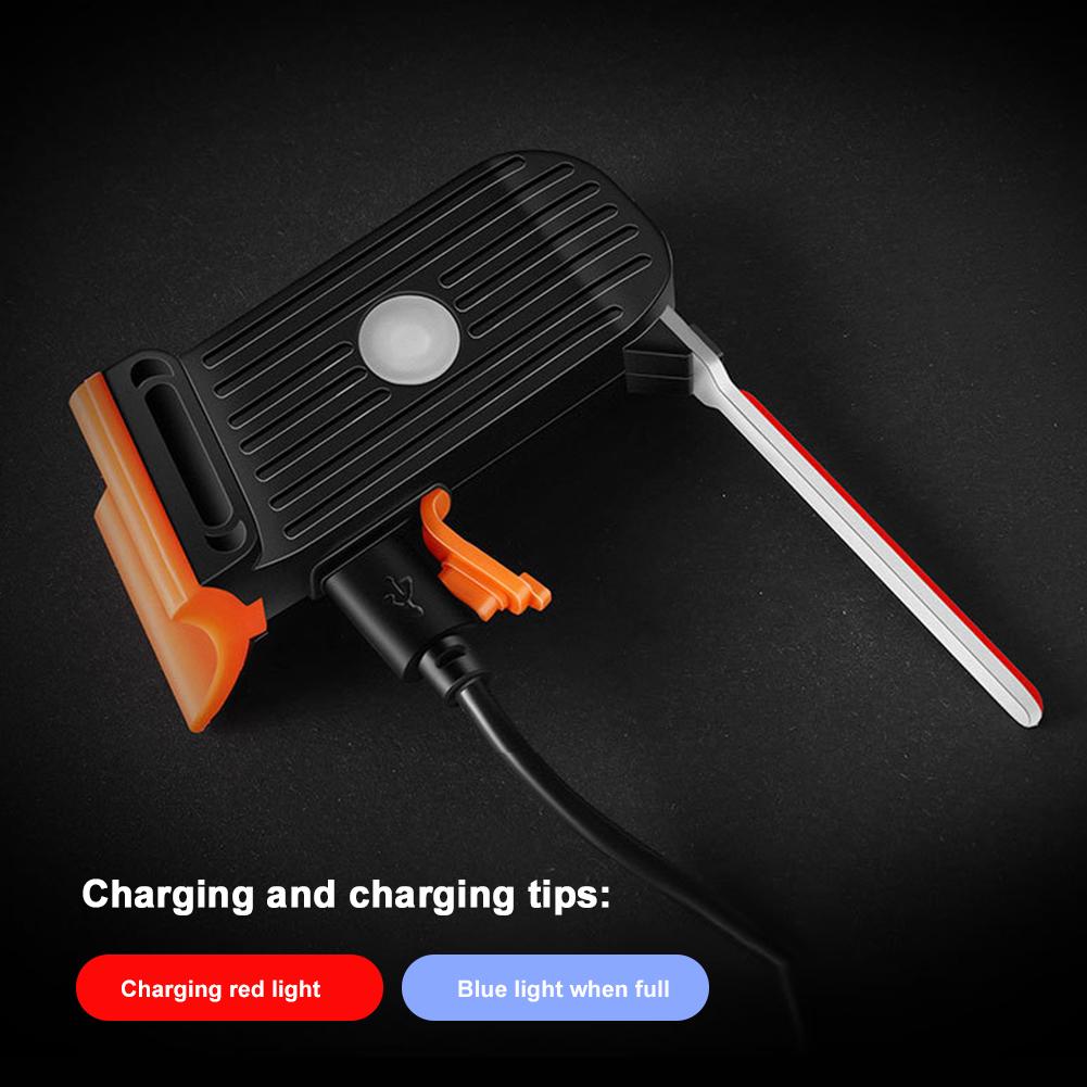 Bicycle Tail Light Type C Rechargeable Bicycle Rear Light Multi Light Modes Flash Indicator Lamp Creative for All Bicycles