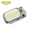 LED COB Rechargeable Magnetic Work Light Car Repair Foldable Flashlight Waterproof Camping Lantern COB Inspection Power Display