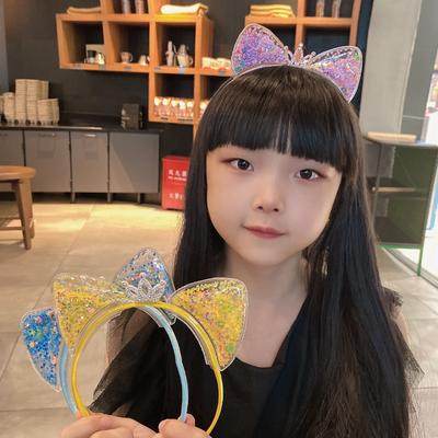 Süßes Katzenohren-Haarband, Lushasha-Krone für Haare, Kinder-Haarband mit Krone, Prinzessinnen-Haarschmuck