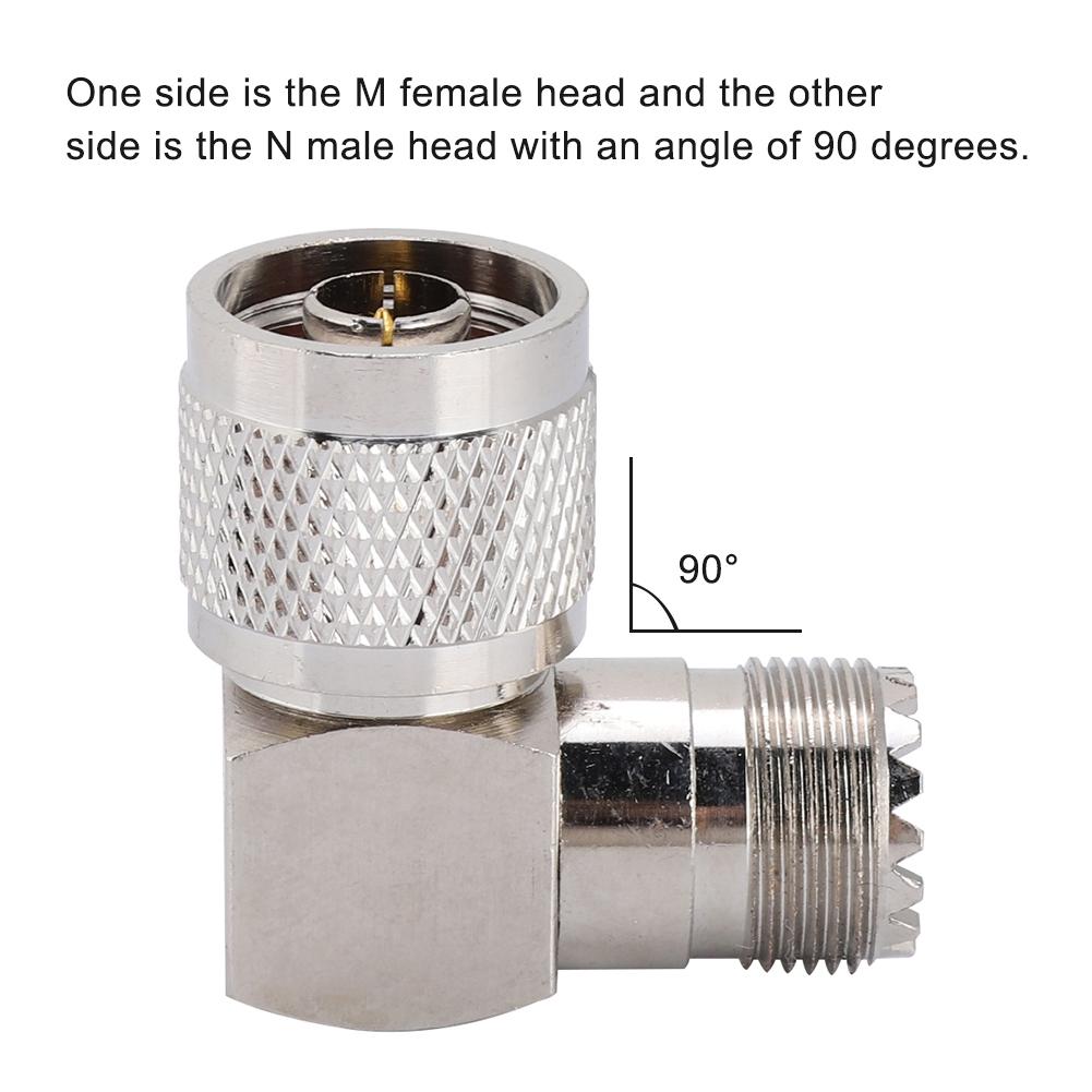 N Male To M Female Right Angle Coaxial Adapter Antenna Adapter for UHF Connector