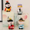 Mini Three Kingdoms Desktop Figurine Kawaii Car Ornament Anime Sculpture  Desk