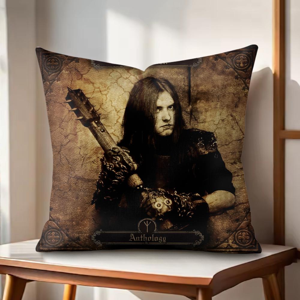 BBurzum FFilosofem Cushion Cover Natural Linen Organic Fabric DoubleSided Printing Couch Pillow Covers Home Decor