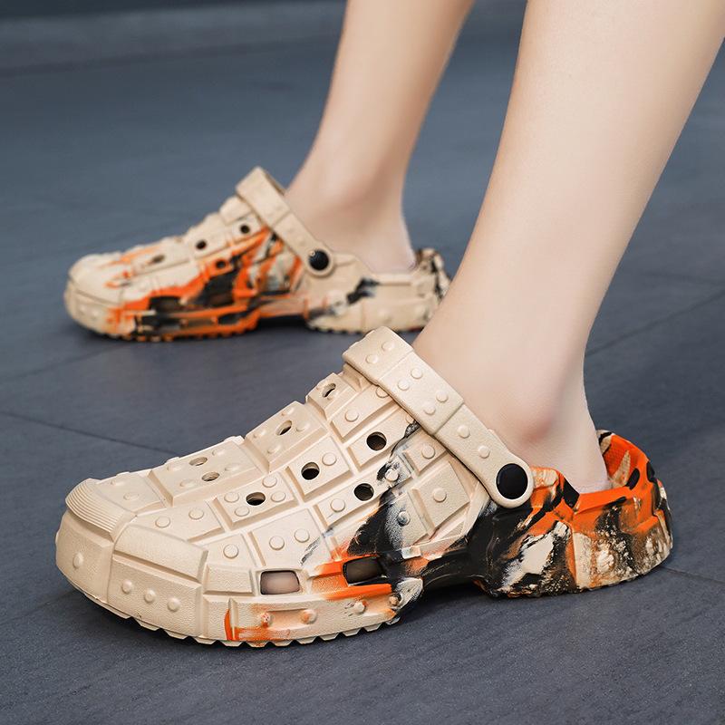 Men's Non-Slip Beach Shoes: Breathable, Soft-Soled, Two-Way Wear, Comfortable, Large Size, Perfect for Summer Outdoor Activities