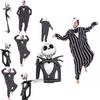 Nightmare Before Christmas Jack Skellington Inspired Black Onesie Pajamas With Ribbed Cuffs