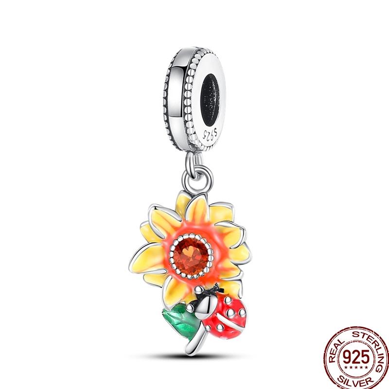 New Copper Autumn Golden Charms Maple Leaf Squirrel Pumpkin Deer Beads Fit 3Mm Original Bracelet Diy Jewelry Gifts